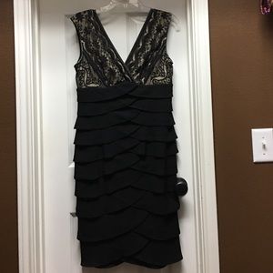 Black cocktail dress.