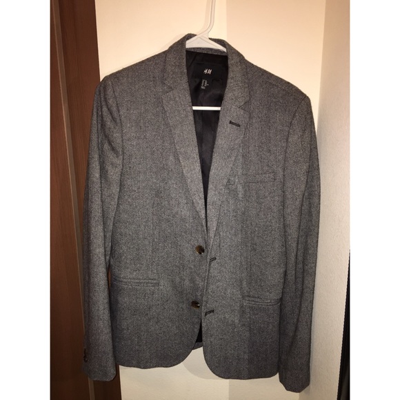 H&M grey men's suit blazer