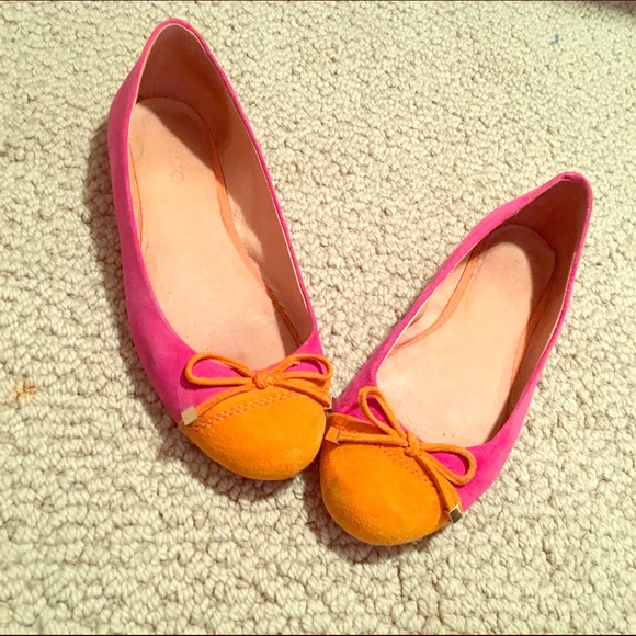 Aldo colorblocked suede flats