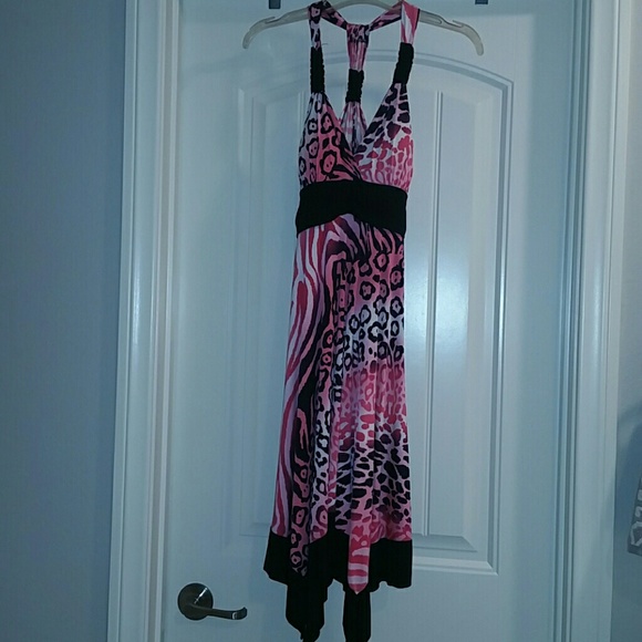 Pink Animal Print Dress