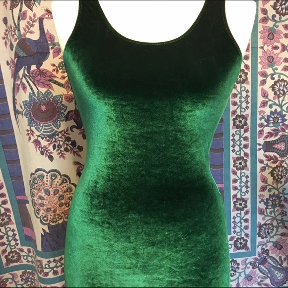 American Apparel Bodycon Velour Mini Dress