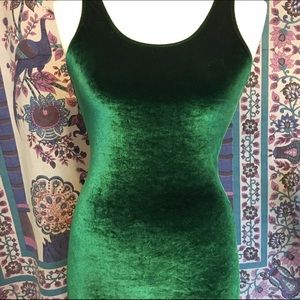 American Apparel Bodycon Velour Mini Dress