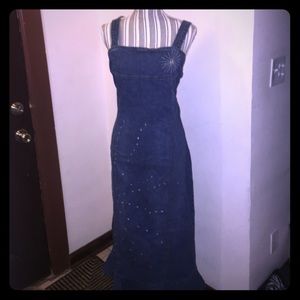 Plus size denim maxi dress 20w