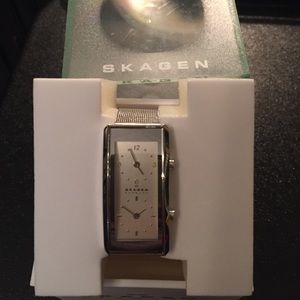💯% Authentic Rare Skagen Dual-Time Zone Watch