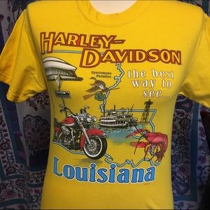 Harley Davidson T-shirt - Louisiana