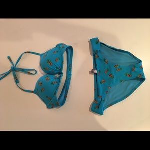 Aerie bra top bikini & bottoms