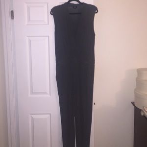 Dark gray jersey cotton jumpsuit