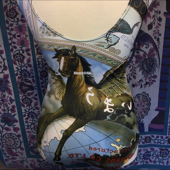 Limited Ed. Black Milk Flying Horse Smoking Suit - Picture 2 of 3