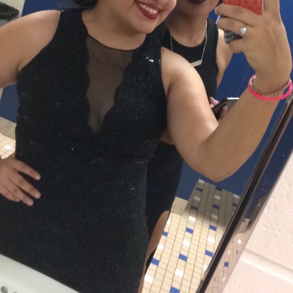Black mini , homecoming dress !