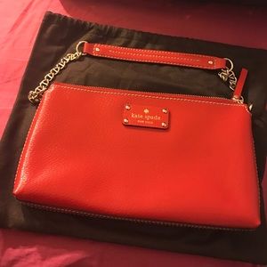 Kate spade red shoulder bag.