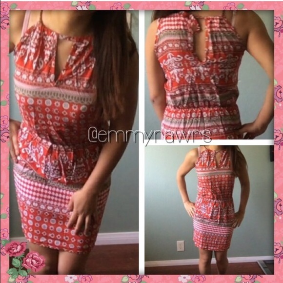 JANE Bohemian Bodycon Keyhole Dress - Picture 2 of 3