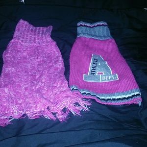 2 MEDIUM Dog Sweaters SOLD