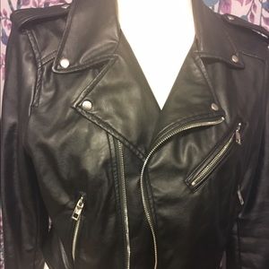Vegan Leather Motorcycle Jacket