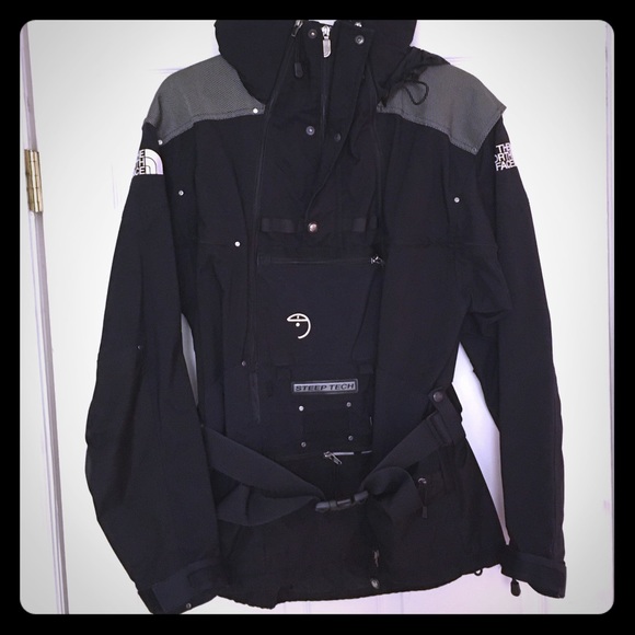 Men's black north face steep tech jacket