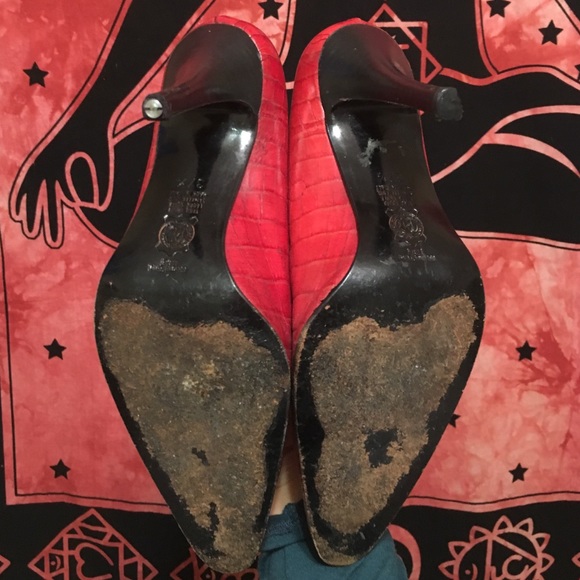 Vintage Crocodile Stilettos - Made In Italy - Picture 3 of 4