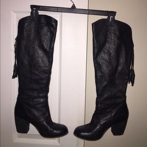 Steve Madden leather knee high boots
