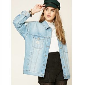 Distressed Denim Jacket GREAT Condition