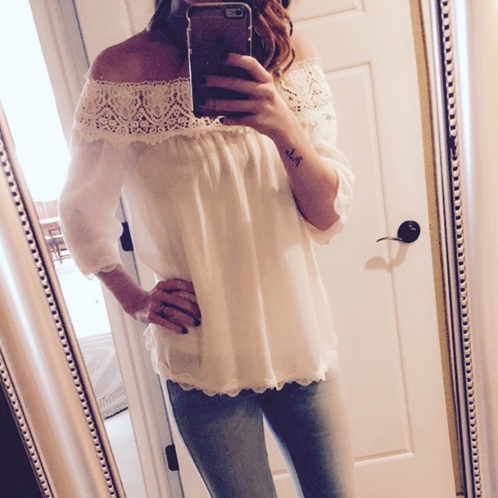 So Into You Blouse - White - Picture 4 of 4