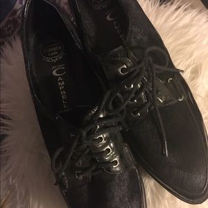 Jeffrey Campbell Pony Hair Pleather Platforms