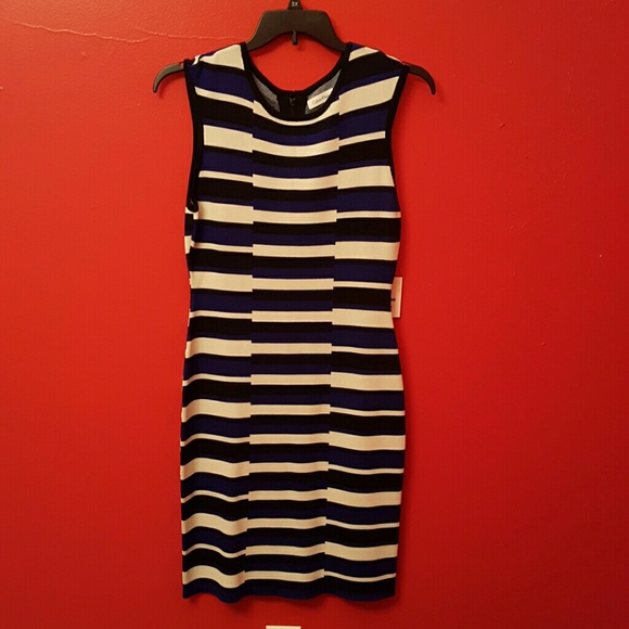 Large calvin klein stripe dress