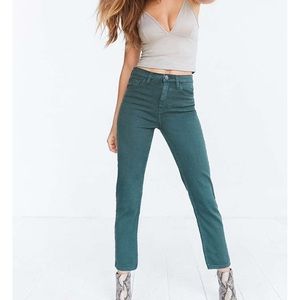 Uo bdg green/teal jeans