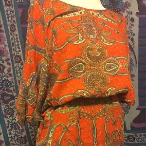 Bohemian Paisley Tunic Dress