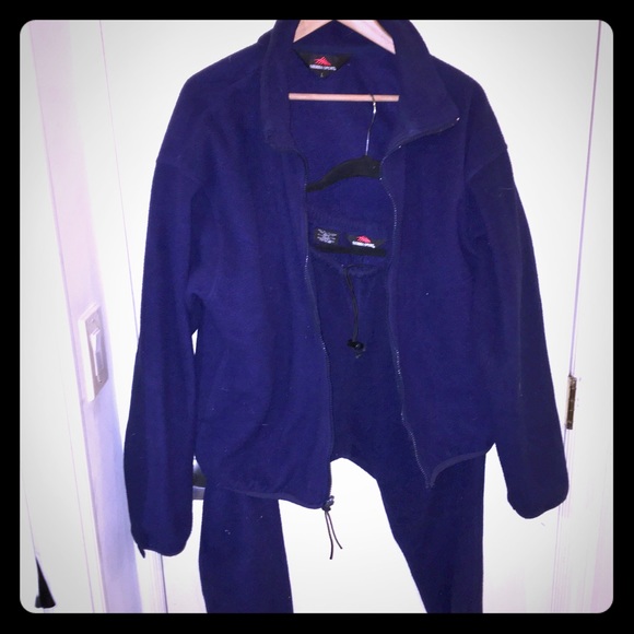 Sierra Sport Blue Polyester Fleece suit