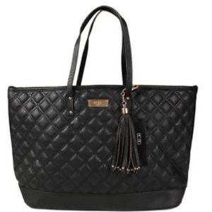 BCBG Quilted Faux Leather Tote Handbag