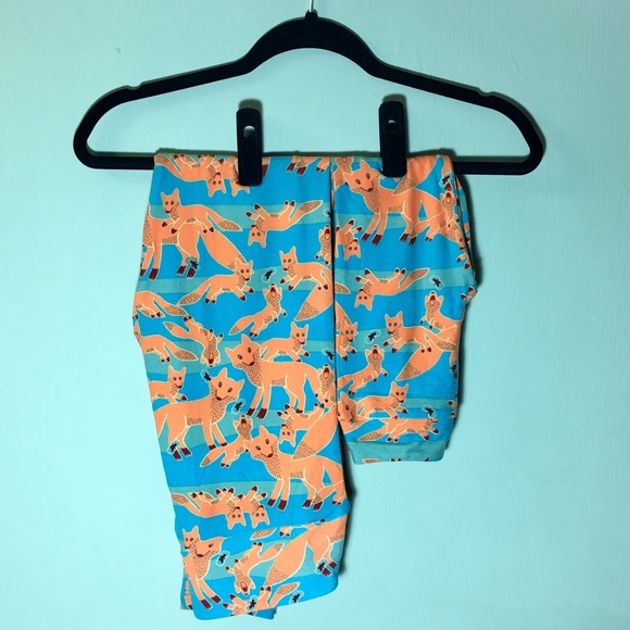 LuLaRoe Leggings OS S/M Foxes Mommy & Me