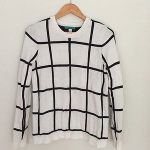 Windowpane sweater