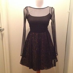 Aqua brand lace cocktail dress