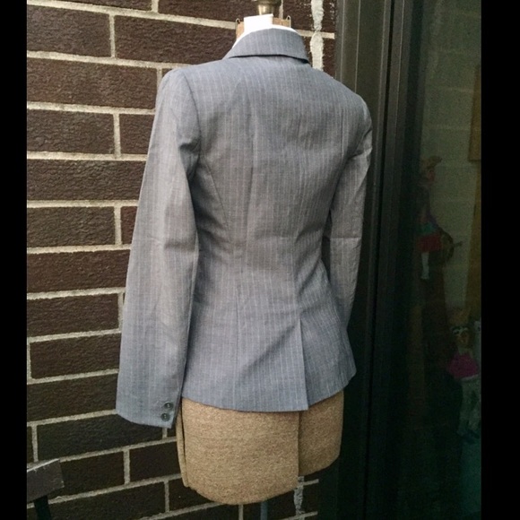 Theory Gray Pin Stripe Blazer - Picture 2 of 4