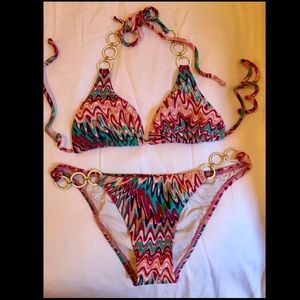Vix Multi-Color Bikini Sz L