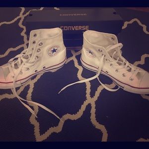 White converse high top