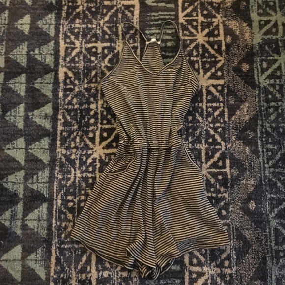 Striped Racerback Romper