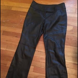 Black Genuine Leather Pants