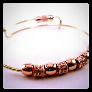 Rose Gold Alex & Ani Style Bangle