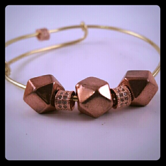 Rose gold Alex& Ani style bangle