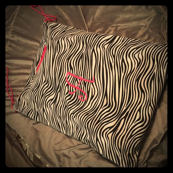 NWT Monogrammed laundry/tote drawstring bag