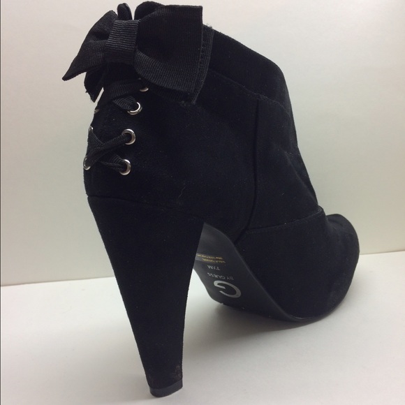 Black Suede Heeled Booties by G by Guess 🎀