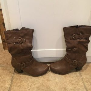 Rialto brown mid calf boots