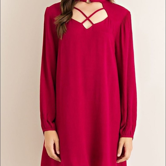 Boutique Criss Cross Mini Dress NWT