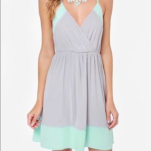 Gray/teal Lulu's dress