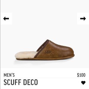 Men scuff deco ugg slippers