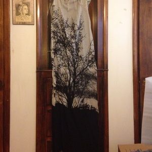 Black tree scarf or shawl