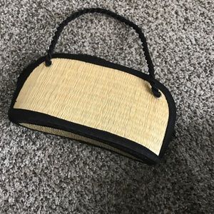 Grass woven clutch