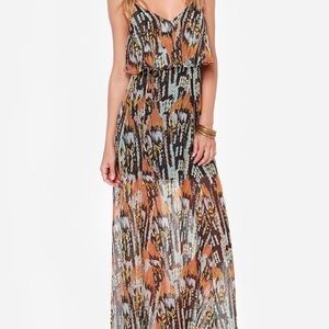 Multi-color RVCA maxi dress