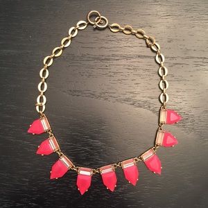 Stella &a Dot hot pink Eye Candy necklace