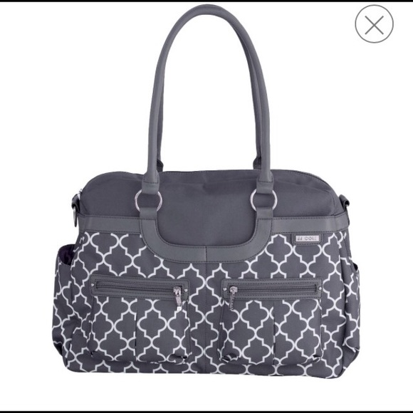 JJ Cole Satchel Diaper Bag - Stone Arbor