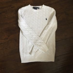Heavy warm polo sport sweater